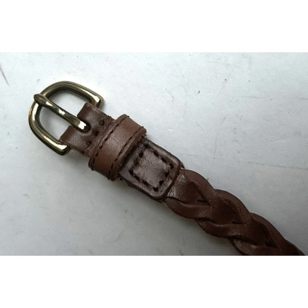 Women's Braided‎ Woven Genuine Leather Belt